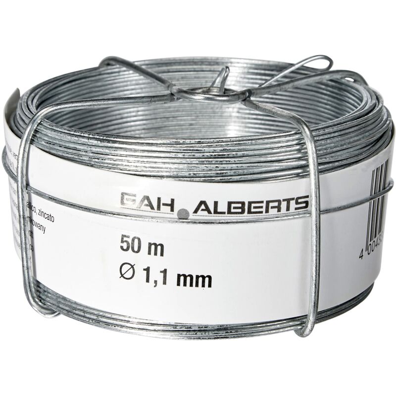 foto del prodotto gah alberts 530020 bobina di filo di ferro, 1,1 mm 50 m, zincato, acciaio