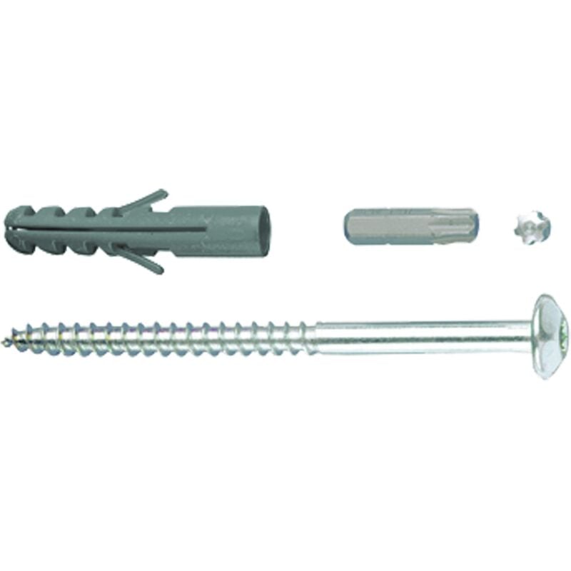 foto del prodotto gah alberts 554415 set di viti, accessori per fissaggio di inferriate, set di viti zincate, 4 pezzi viti tasselli, 105 x 7 mm