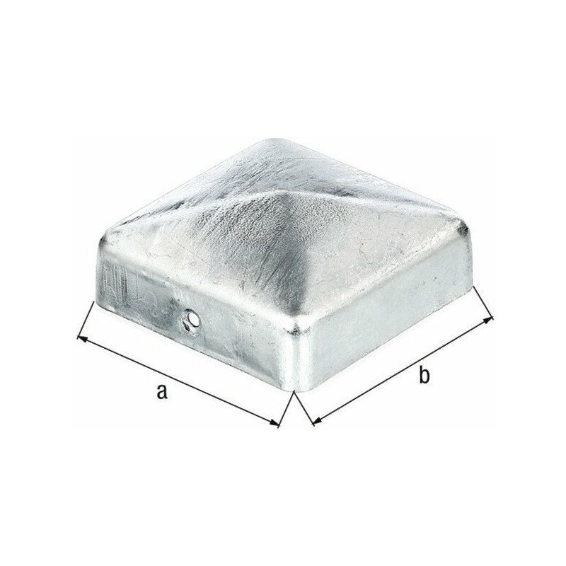 foto del prodotto gah tappo per palo 90x90mm angolo, piatto, zaponizzato per 10 