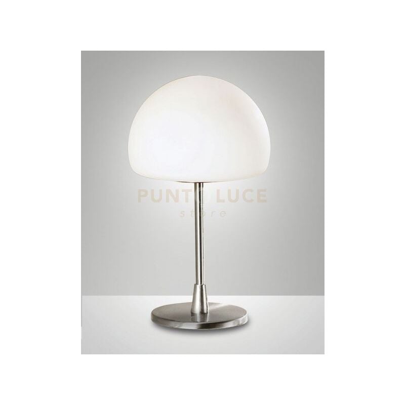 foto del prodotto gaia lampada da tavolo attacco g9 lampadina inclusa colore nichel satinato dimmerabile d.14cm