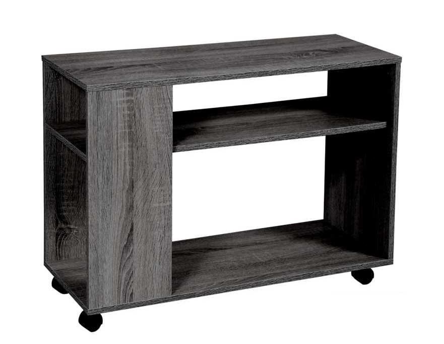 foto del prodotto gaia mobiletto in legno con ruote 80 x 30 x 56 cm in colore wengè