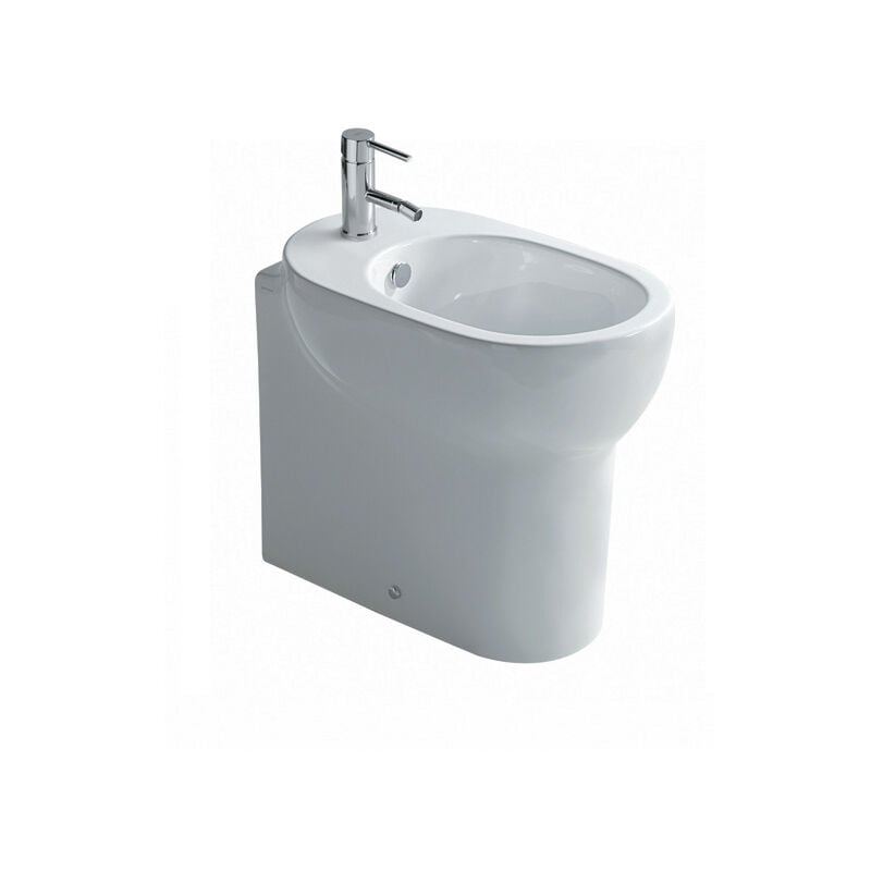 foto del prodotto galassia bidet m2 filomuro rialzato cm. 55x35xh48 bianco lucido di