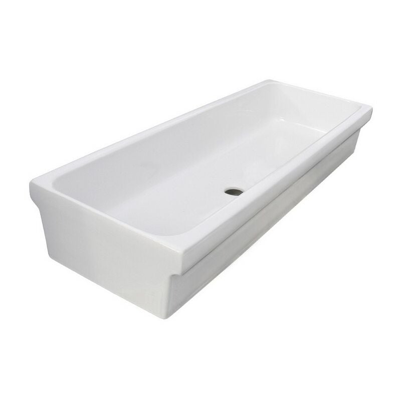 foto del prodotto galassia lavabo a canale in ceramica 120 x 45 x 20