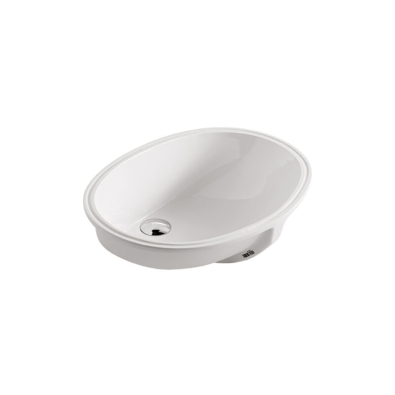 foto del prodotto galassia lavabo denise incasso sottopiano 56x43 ovale in ceramica bianco