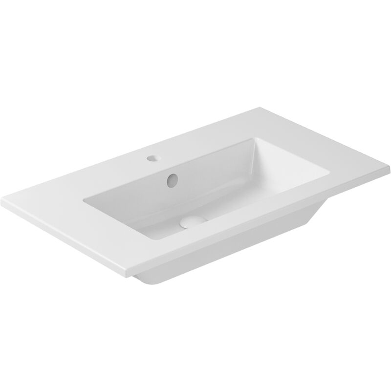 foto del prodotto galassia lavabo eden sospeso incasso soprapiano cm. 81x46 rettangolare in