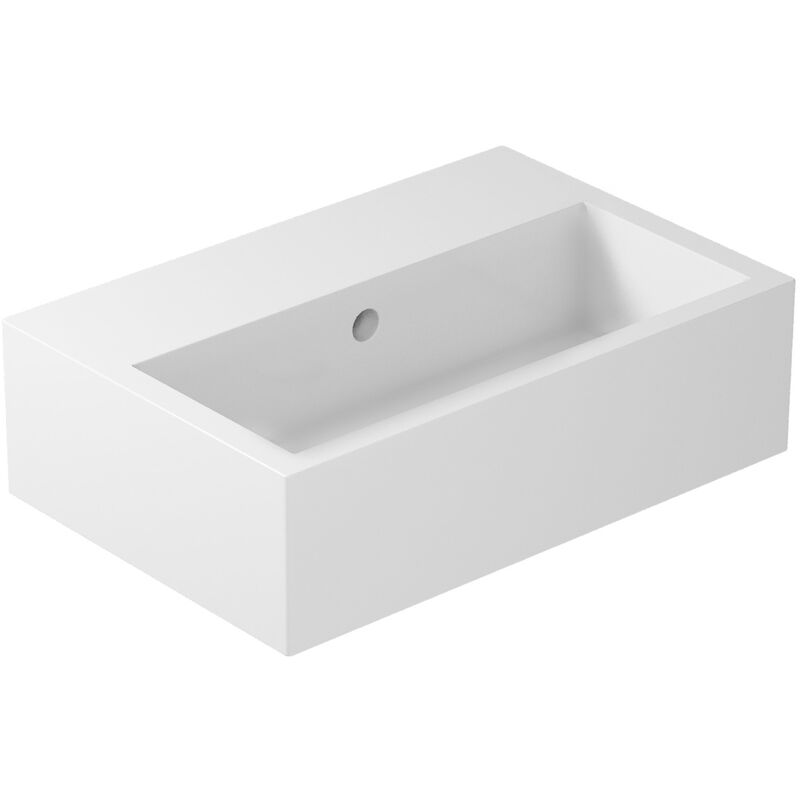 foto del prodotto galassia lavabo plus design sospeso appoggio cm. 60x40 rettangolare bianco