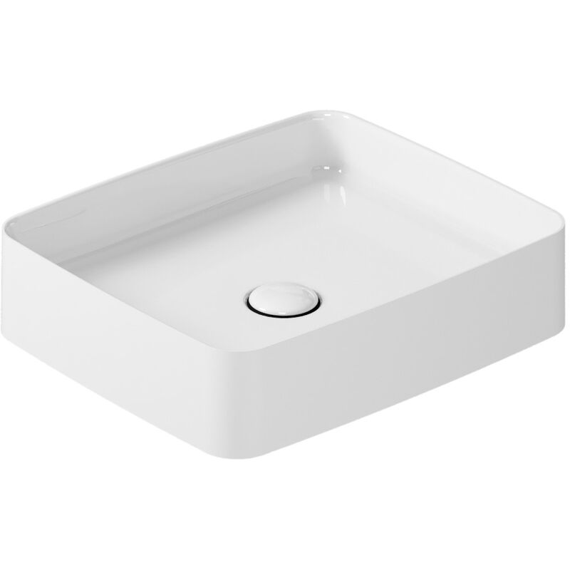 foto del prodotto galassia lavabo smartb appoggio cm. 45x38 rettangolare bianco lucido di