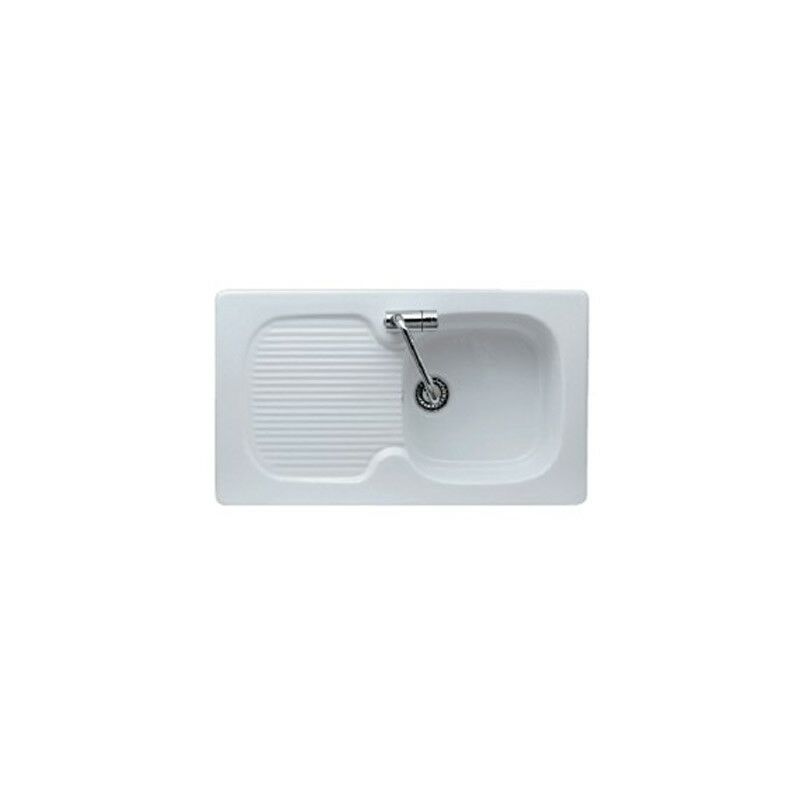 foto del prodotto galassia lavello cucina 1 vasca incasso 86x50 h2 in ceramica con