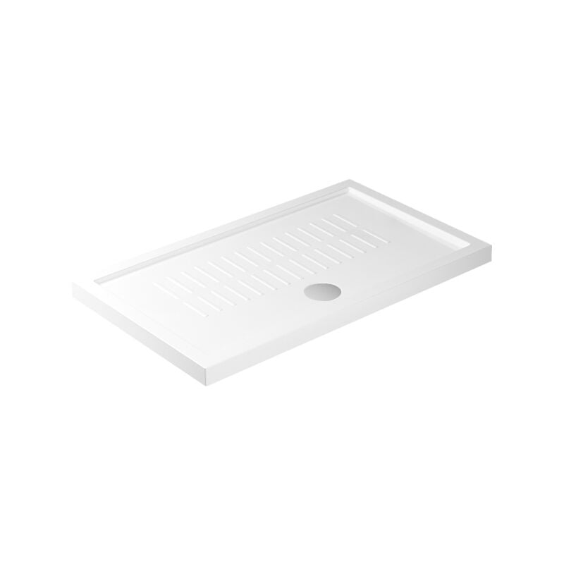 foto del prodotto galassia piatto doccia 70x120 h.4 5 in ceramica bianco lucido flat di