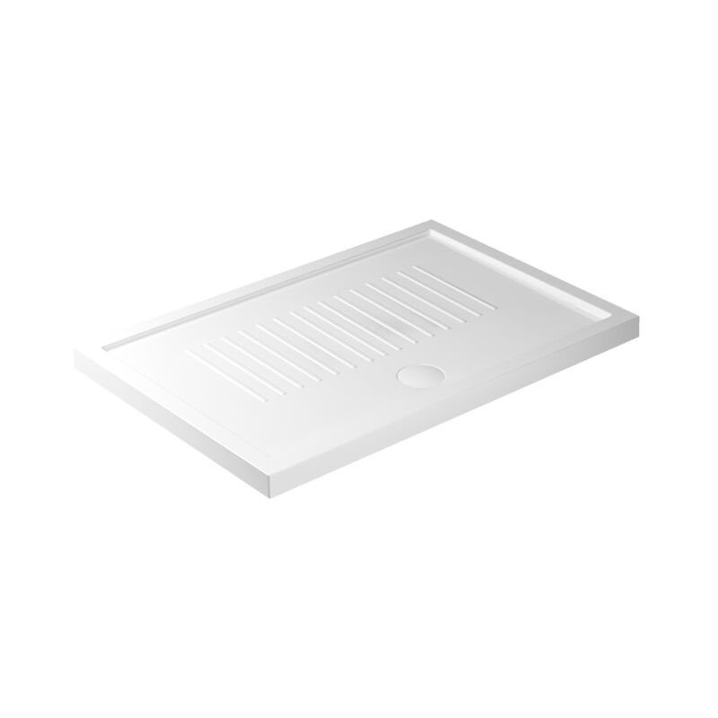 foto del prodotto galassia piatto doccia 80x120 h.6 new in ceramica bianco lucido flat di