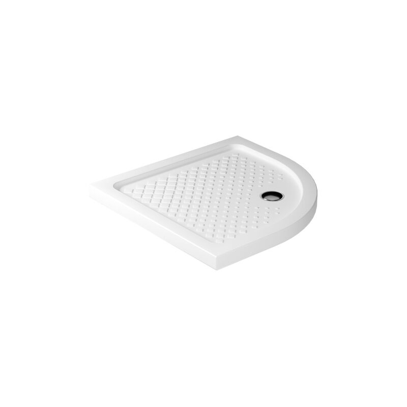 foto del prodotto galassia piatto doccia 80x80 h.6 angolare in ceramica bianco lucido flat