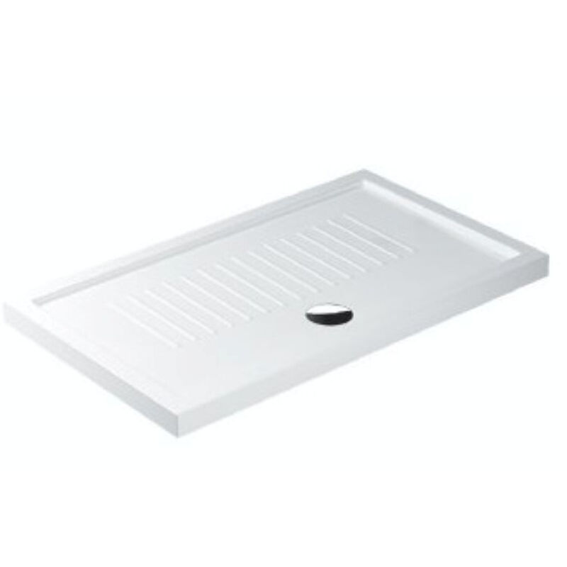 foto del prodotto galassia piatto doccia ceramica 100 x 80 bianco serie h6 flat codice prod 1212
