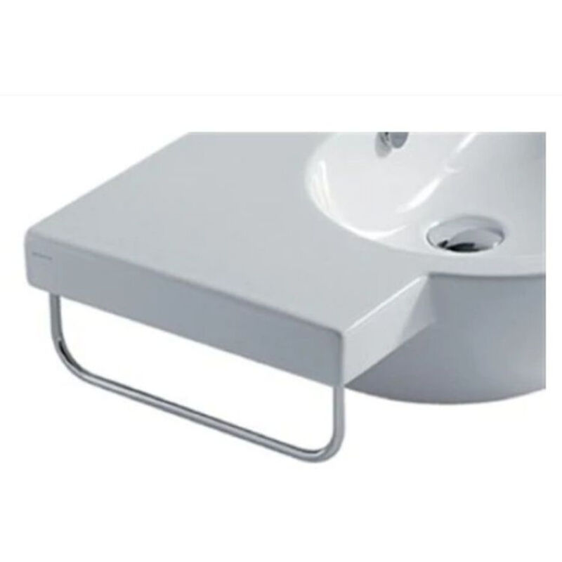 foto del prodotto galassia portasalviette laterale in ottone cromato cm 30xh9 per lavabo sospeso m2 e eden codice prod 5241
