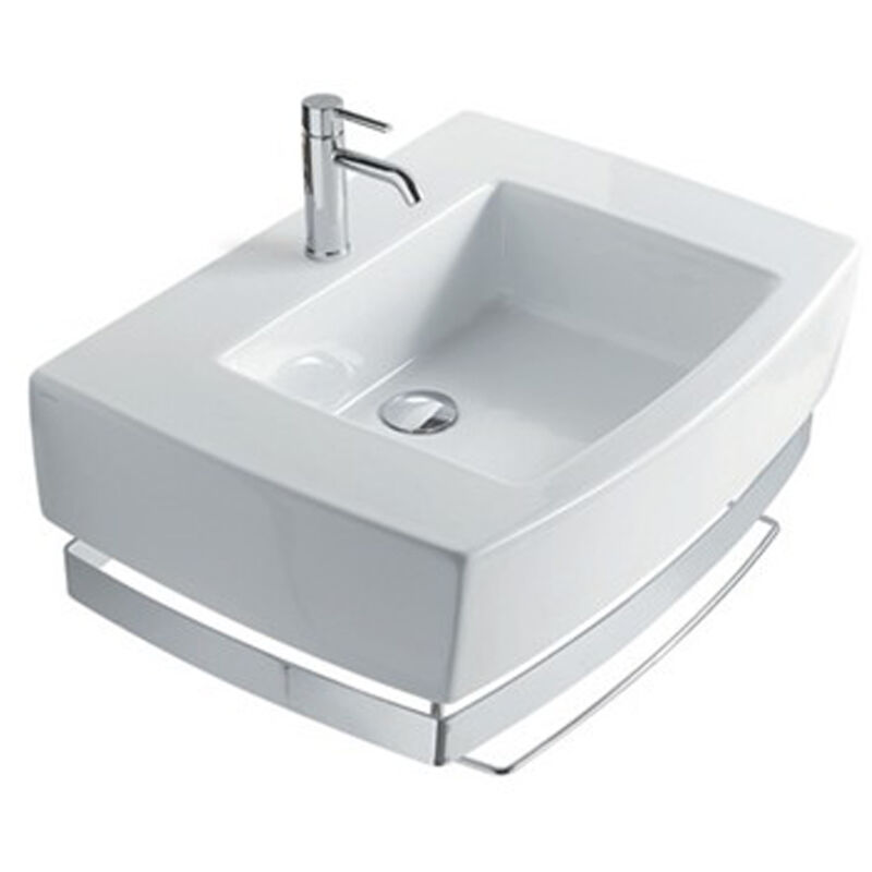 foto del prodotto galassia sa02 lavabo 1 foro sospeso 70x50 bianco codice prod 8955