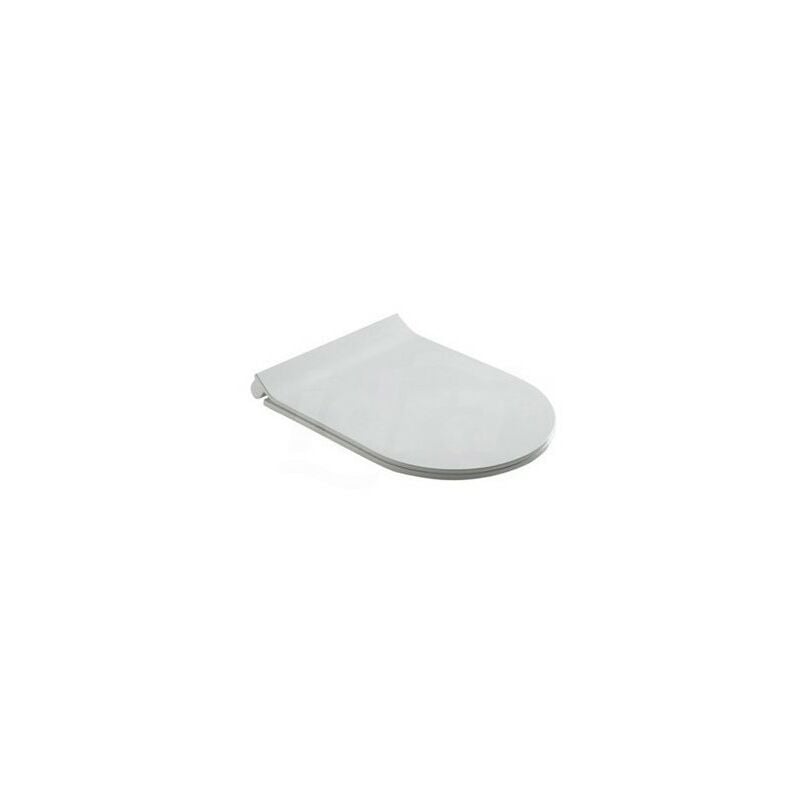 foto del prodotto galassia sedile per wc bianco lucido con chiusura normale dream