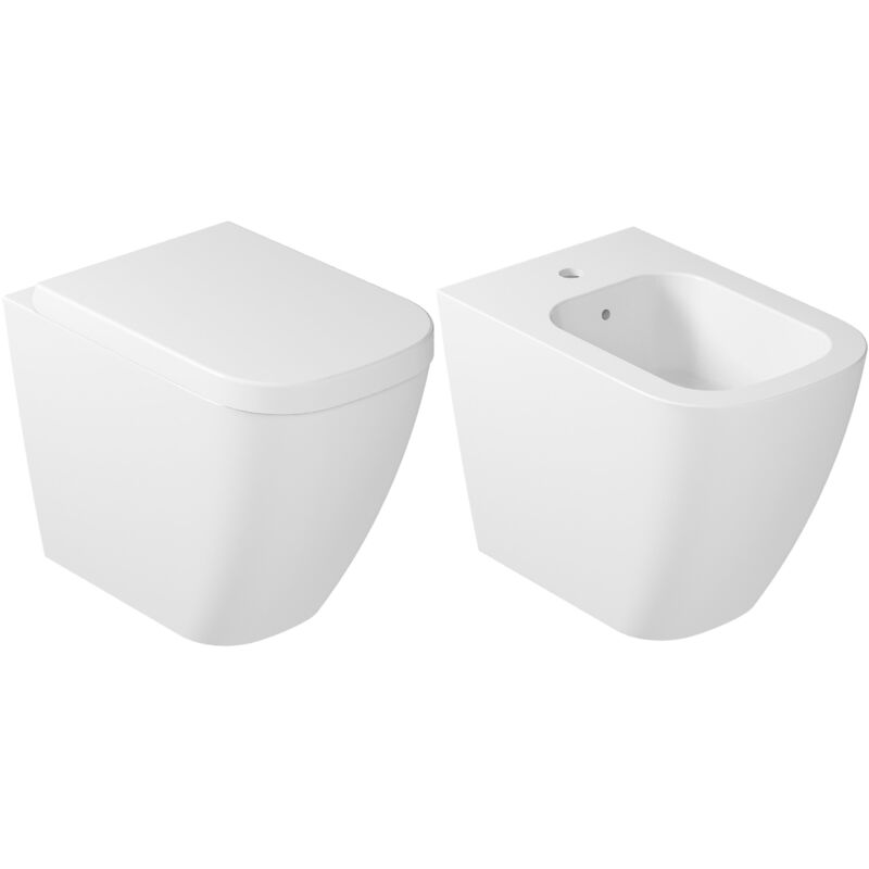 foto del prodotto galassia serie meg 11 pro filo muro wc bidet sedile codice prod 5481v2 5480v2 5479
