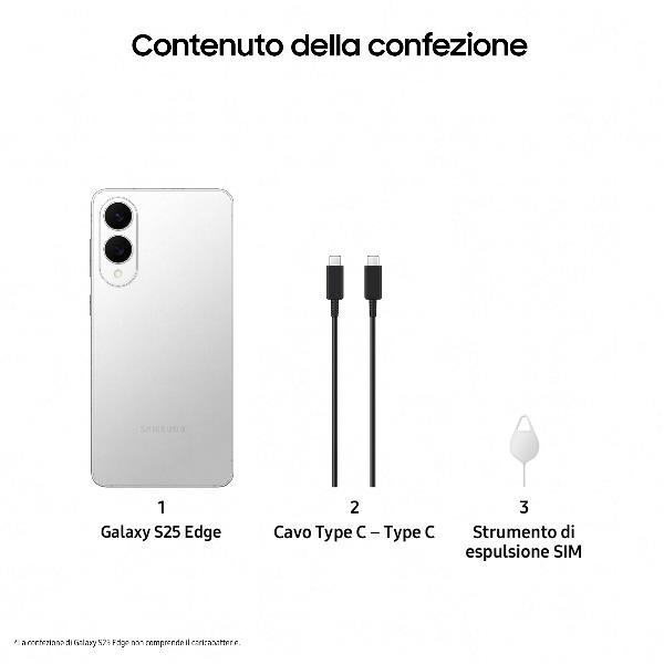 foto del prodotto galaxy s25 edge 12gb 256gb silv