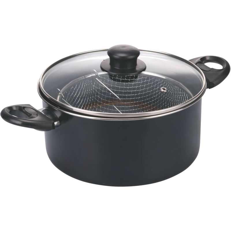 foto del prodotto galileo casseruola friggitrice 24 con cestino e cestello
