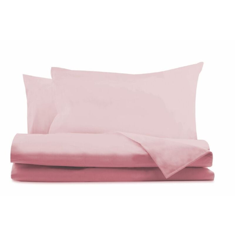 foto del prodotto galileo completo letto singolo in cotone rosa antico 115 gsm
