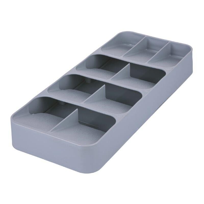foto del prodotto galileo porta posate organizer da cassetto grigio 9 spazi
