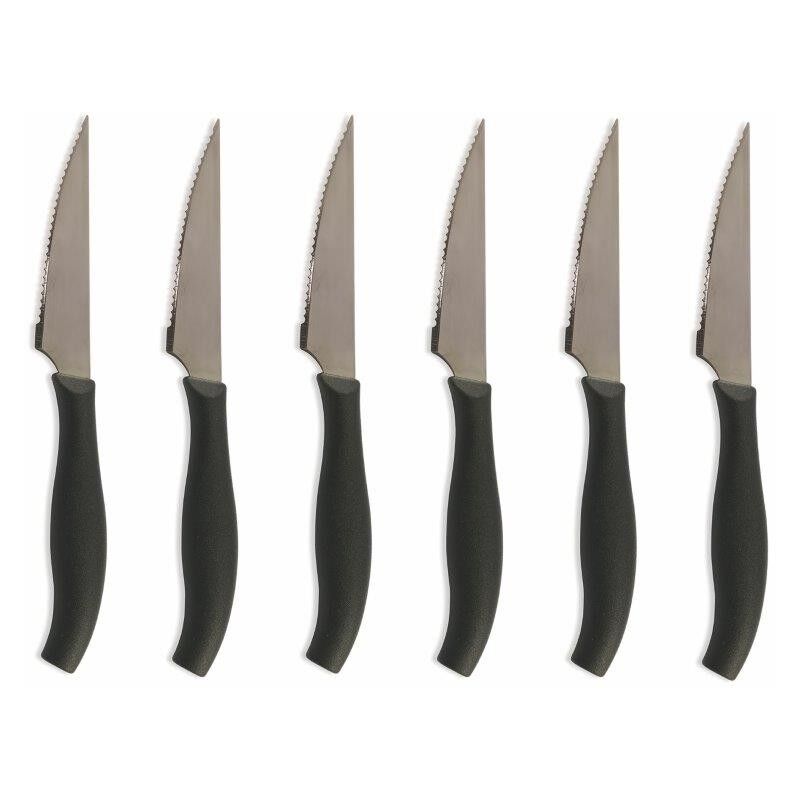 foto del prodotto galileo set 6 coltelli bistecca 21cm lama larga dentigrand
