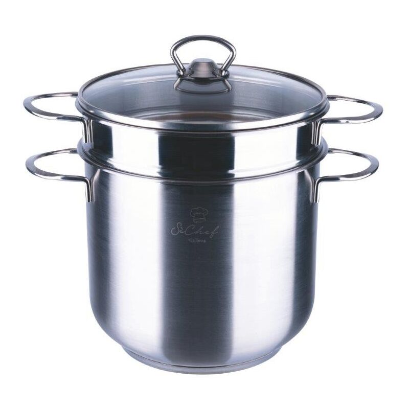 foto del prodotto galileo spaghettiera 22 cm 18 0 coperchio in vetro