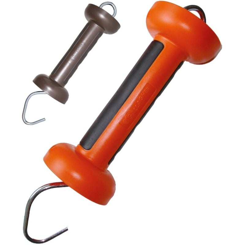 foto del prodotto gallagher maniglia per cancello soft touch per filo e corda maniglia arancione 4 pezzi