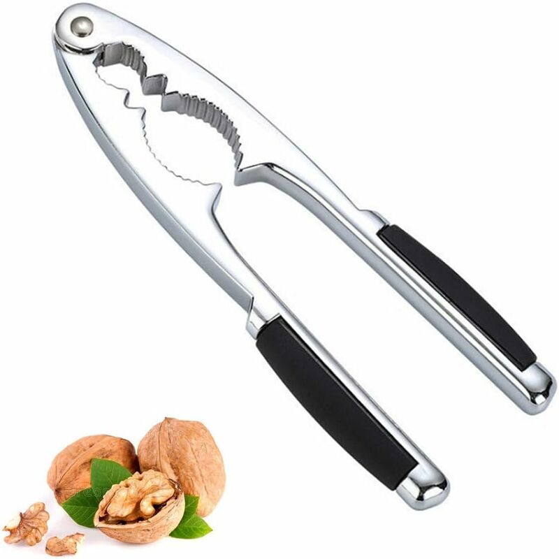 foto del prodotto galozzoit noce schiaccianoci pinzette e gancio antiscivolo per noci schiaccianoci spessore 17 cm apri noci per frutti di mare guscio granchio reale