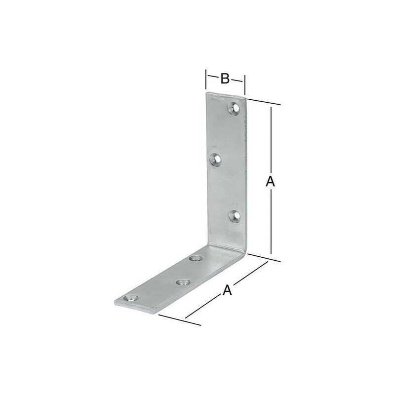 foto del prodotto galvanizzato da 150x40 mm quadrati.