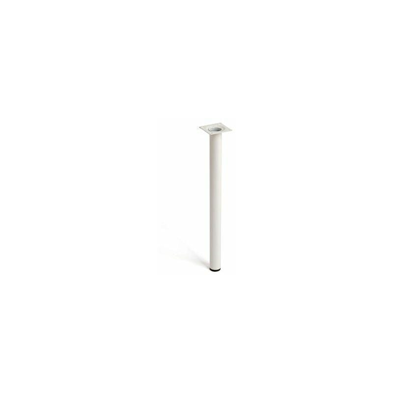 foto del prodotto gamba cilindrica in acciaio colore bianco mod.401g 3x40cm 2 401g.400.01 rei
