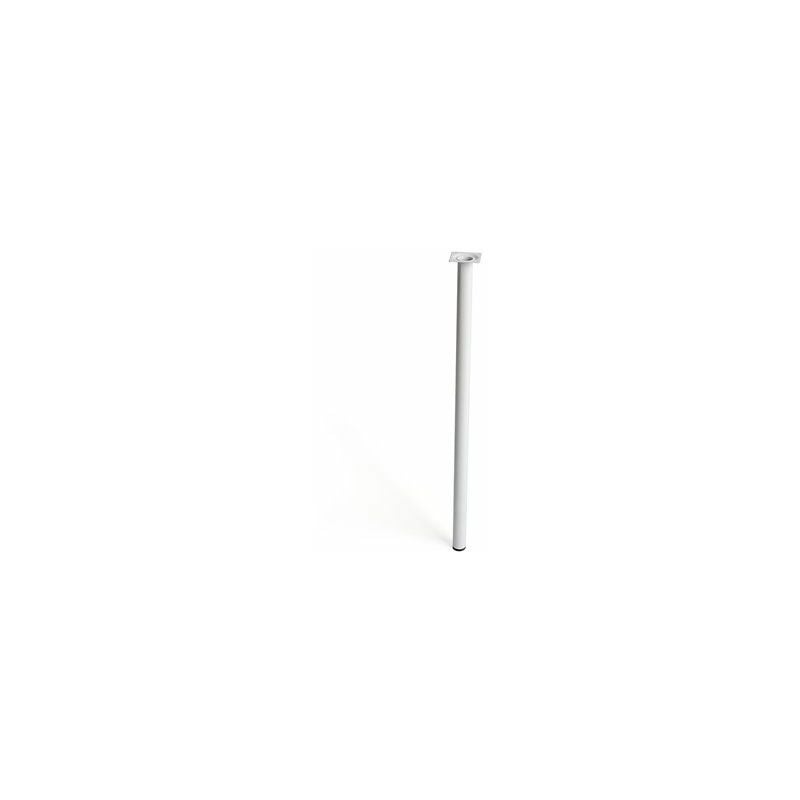 foto del prodotto gamba cilindrica in acciaio colore bianco mod.401g 3x70cm 2 401g.700.01 rei