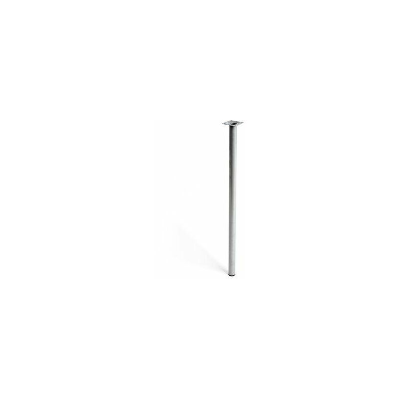 foto del prodotto gamba cilindrica in acciaio colore cromo opaco mod.401g 3x80cm 2 401g.800.38 rei