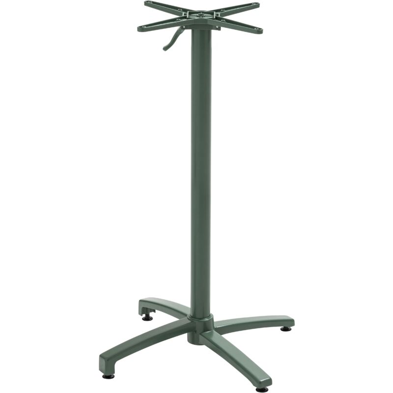 foto del prodotto gamba da tavolo con sistema basculante 108 cm in alluminio verde scuro