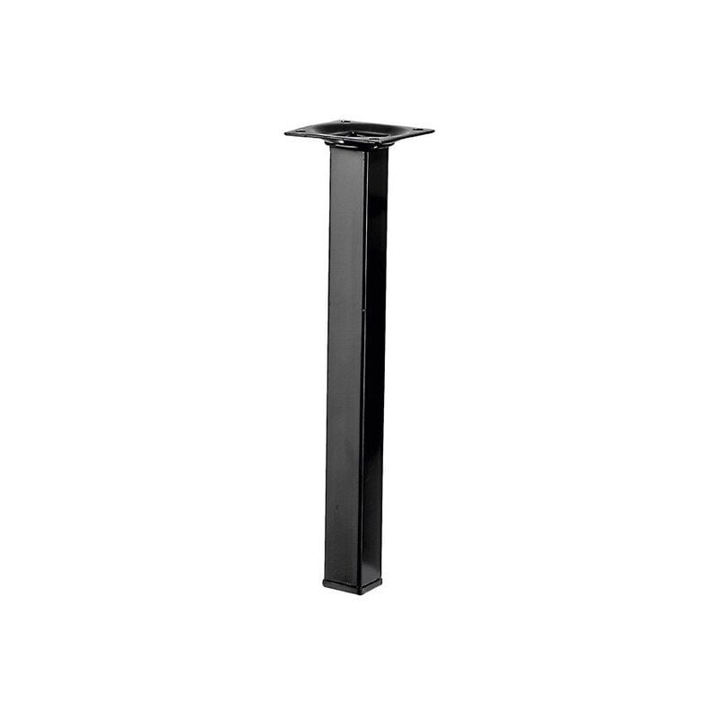 foto del prodotto gamba fissa per tavolino quadrato, h.25 cm acciaio epossidico nero hettich