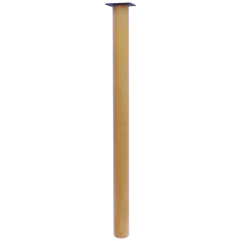 foto del prodotto gamba in legno tonda 62 h.750 mm. naturale