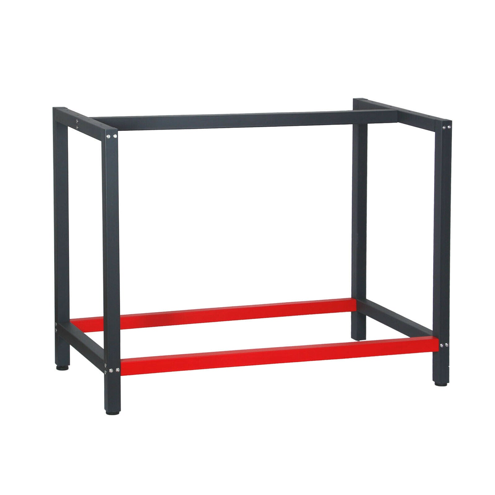 foto del prodotto gamba per banco da lavoro cm 100 rosso antracite supporto in acciaio ufficio imballaggio laboratorio 16 0002507