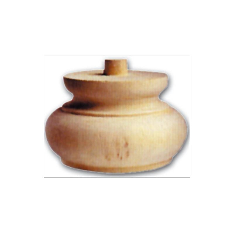 foto del prodotto gamba per mobili a cipolla in legno di ontano 110x75 mm art. 03.0015
