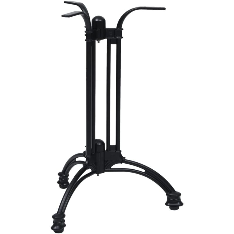 foto del prodotto gamba per tavolino da bistr nero 60x72 cm in alluminio vidaxl 443105