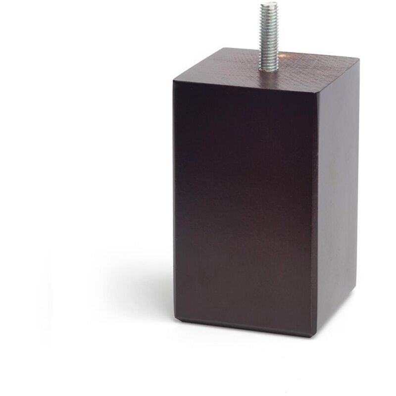 foto del prodotto gamba quadrata in faggio tinta wengè mod.433. 6x6x10cm rei