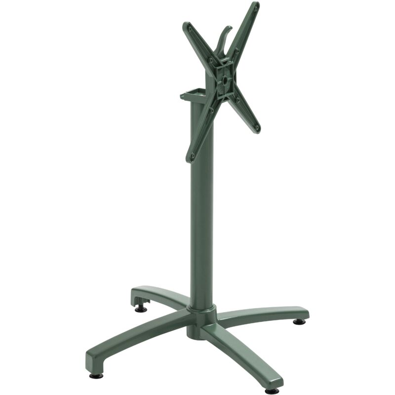 foto del prodotto gamba tavolo inclinabile 72 cm in alluminio verde scuro