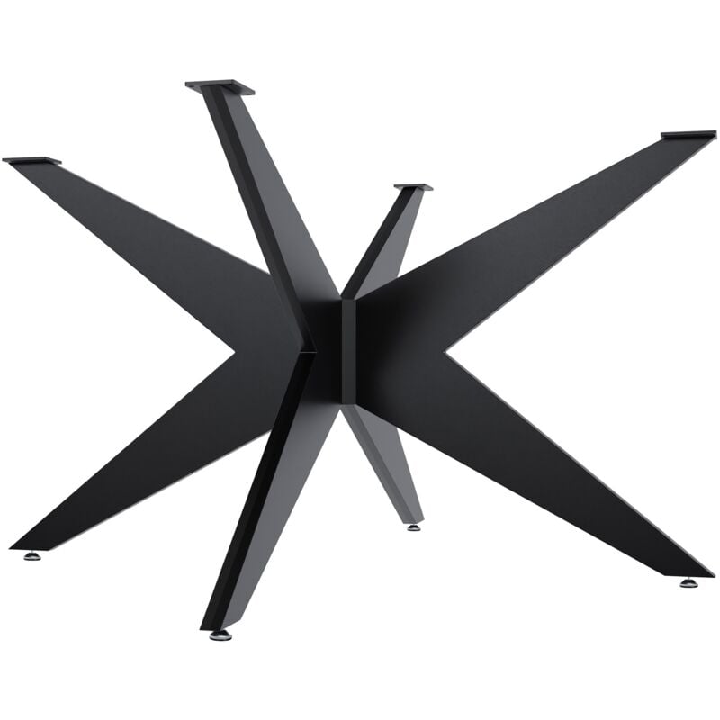 foto del prodotto gambe del tavolo delmont nero 130x130 cm