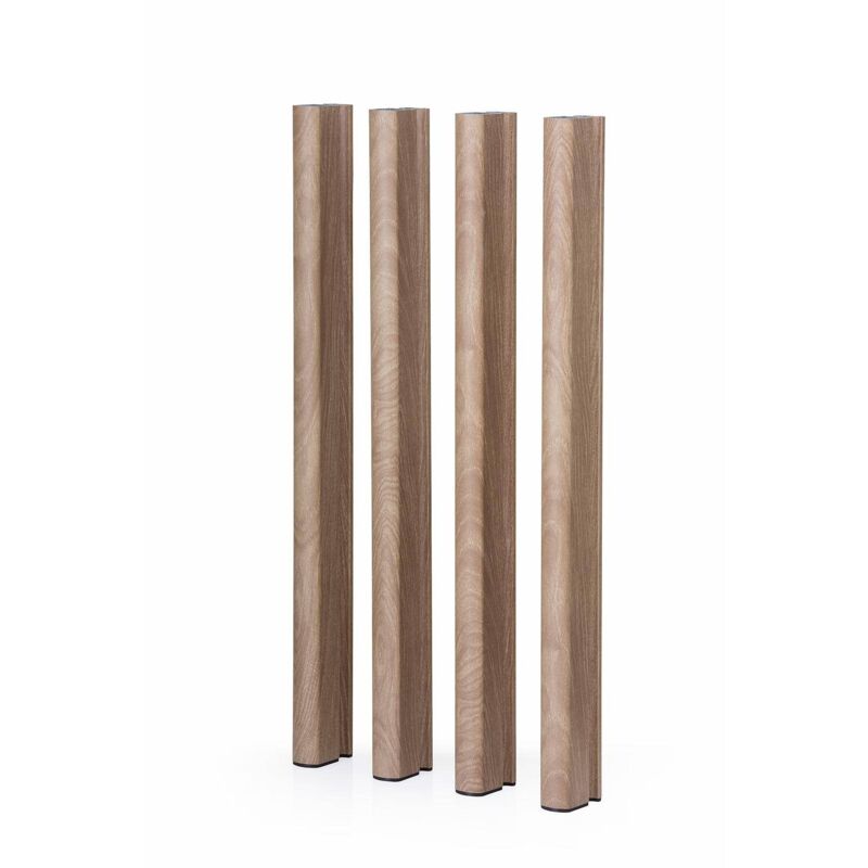 foto del prodotto gambe di supporto in alluminio color legno 95 h mediterraneo