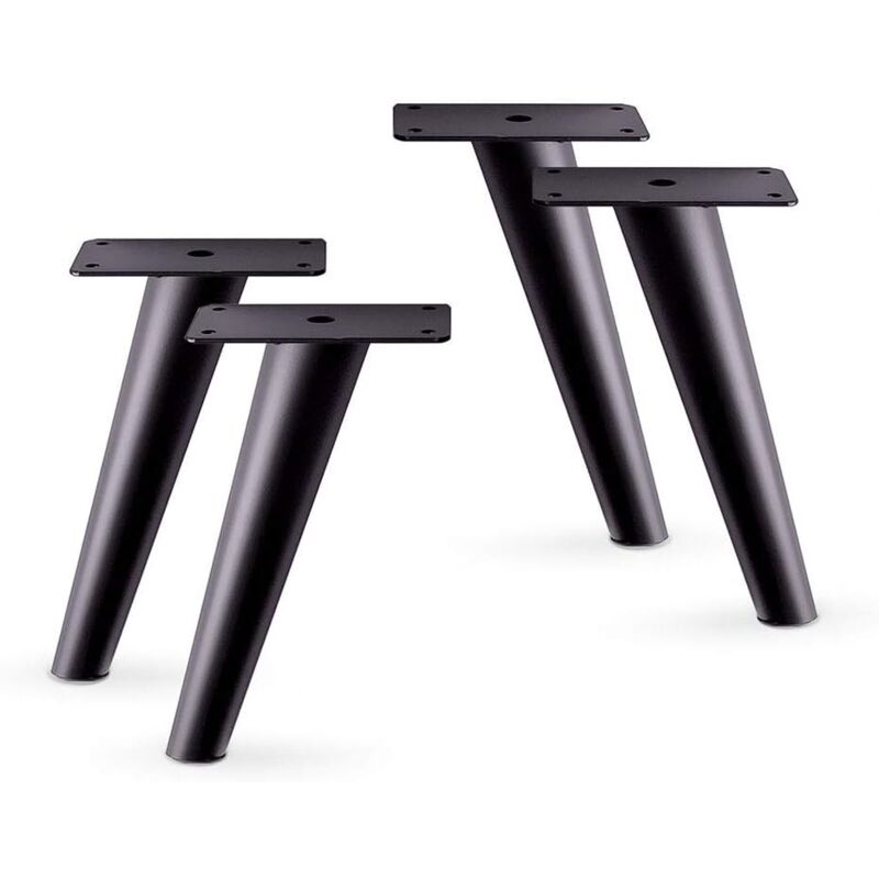 foto del prodotto gambe in metallo per mobili inclinabili da 6 3 4 h set di 4 nuove nere 