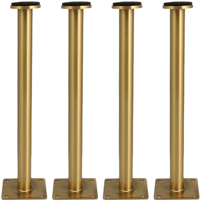 foto del prodotto gambe per mobili in acciaio inossidabile regolabili rotazionali 4 per tavolo da armadio 25 cm oro, 11