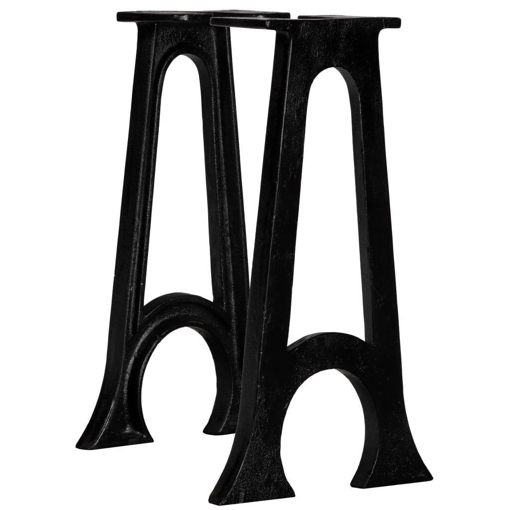 foto del prodotto gambe per panca 2 pz con base ad arco a forma di a in ghisa cod mxl 63347
