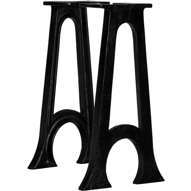 foto del prodotto gambe per panca 2 pz con base ad arco a forma di a in ghisa vidaxl 376339