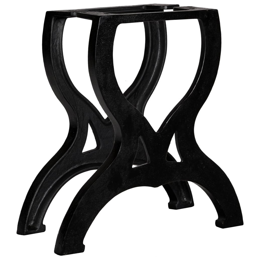 foto del prodotto gambe per tavolino da caff 2 pz a forma di x in ghisa cod mxl 56171