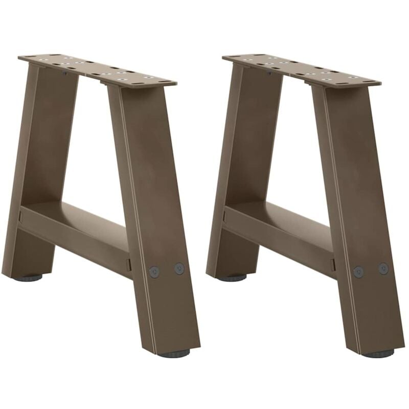 foto del prodotto gambe per tavolino da caff a forma di a 2 pz 40x 30 31 cm acciaio vidaxl