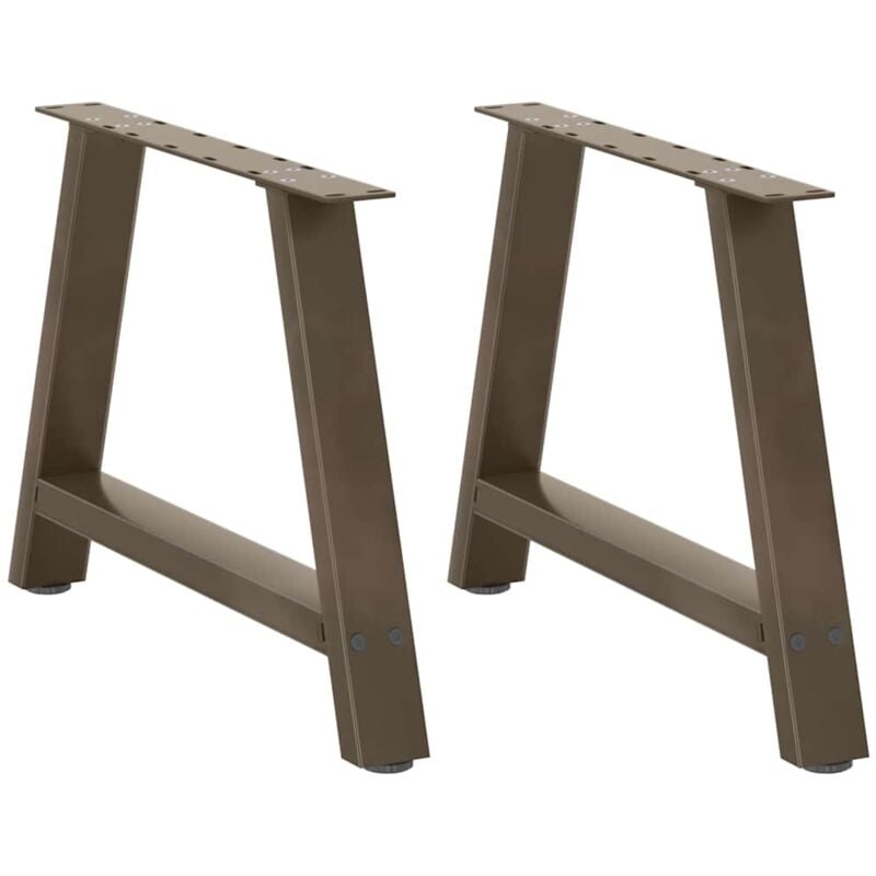 foto del prodotto gambe per tavolino da caff a forma di a 2 pz 70x 42 43 cm acciaio vidaxl 654306