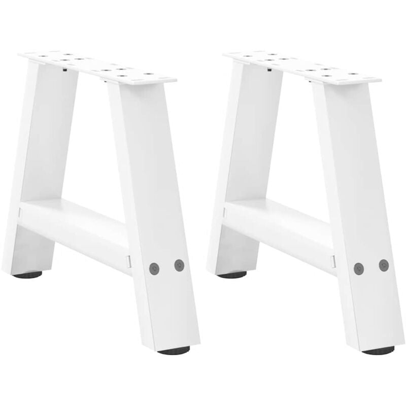 foto del prodotto gambe per tavolino da caff a forma di a 2 pz bianche 30x 30 31 cm acciaio vidaxl